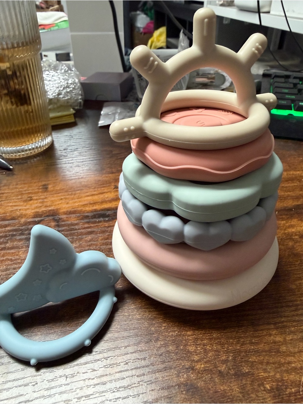 Baby Stacking Rings - Pastel Multi-Color - Picture 4 of 4
